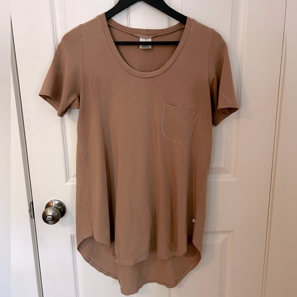 Jax and Lennon rose/tan tunic tee. - Picture 1 of 2